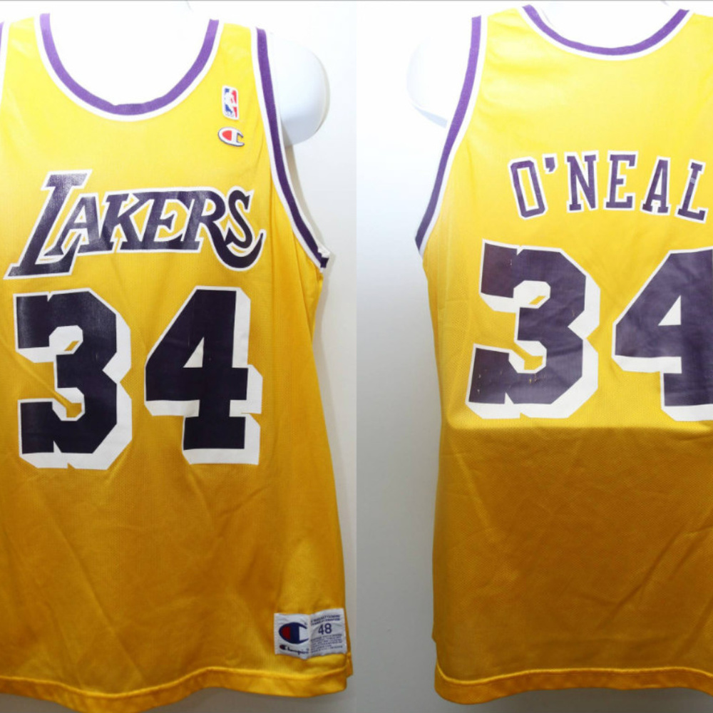 90's Vintage SHAQUILLE O'NEAL LA LAKERS Jersey